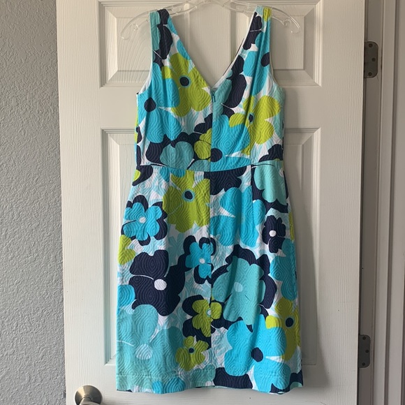 Lilly Pulitzer Kiki dress “pop goes the floral” print in shorely blue - Picture 2 of 8